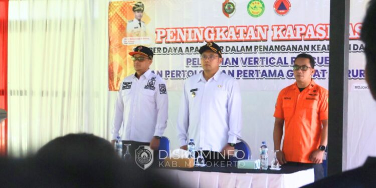 Siap Siaga Bencana, Pemkab Mojokerto Gelar Pelatihan Vertical Rescue