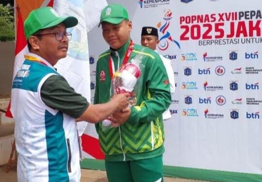 Erfa Ilmi Bayu Pratama, Siswa SMKN 2 Buduran Juara Nasional Tolak Peluru PEPARPENAS XI 2025