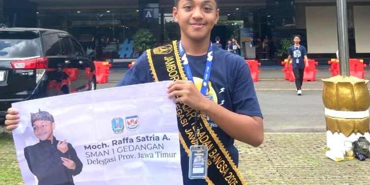 Raffa, Siswa SMAN 1 Gedangan Terpilih dalam ‘Jambore Pelajar Teladan Bangsa’
