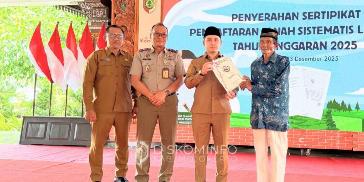 Lindungi Hak Tanah, Pemkab Mojokerto Bagikan 8.100 Sertifikat PTSL
