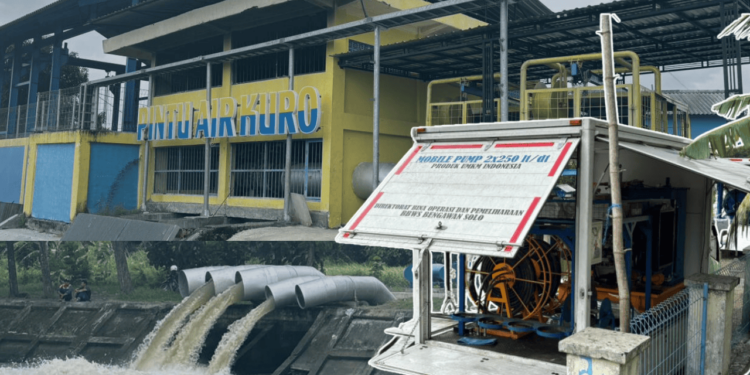 Atasi Genangan Air, Pemkab Lamongan Aktifkan Lima Belas Pompa 