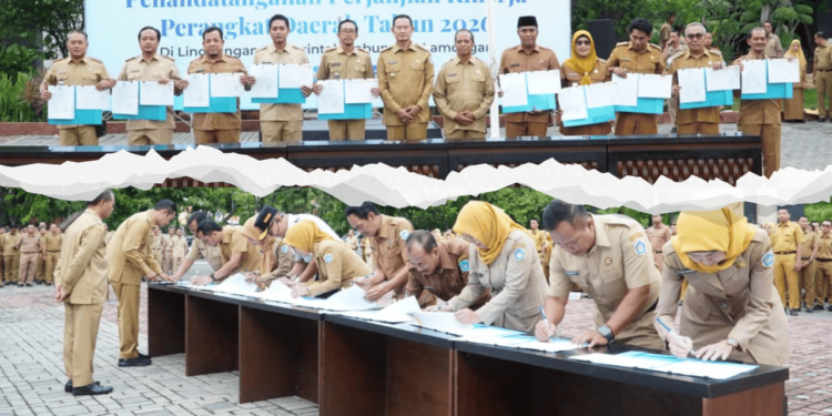 Pemkab Lamongan Buat Perjanjian Kinerja Pejabat Tahun 2026