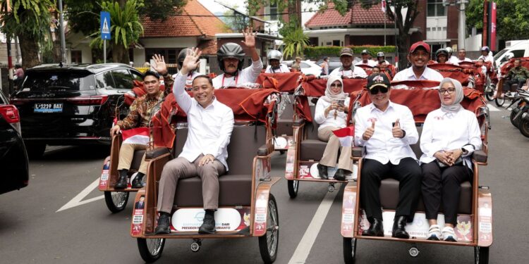 Pemkot Surabaya Salurkan 200 Becak Listrik Bantuan Presiden Prabowo