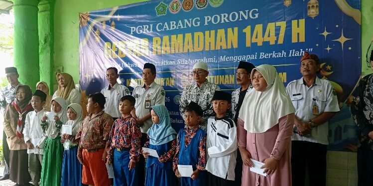 Para pejuang Pendidikan se Kec Porong Wujudkan THR di Bulan Puasa