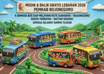 Pemkab Bojonegoro Siapkan 4 Armada Mudik dan Balik Gratis Lebaran