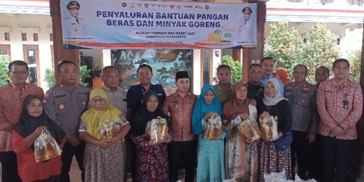 Bupati Mojokerto Launching Bantuan Pangan Untuk 156.513 Penerima
