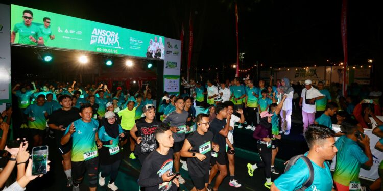 Ansor Night Fun Run, Ratusan Pelari Susuri Jejak Sejarah Berdirinya Ansor Banyuwangi