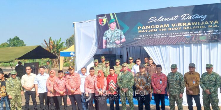 Pangdam V/Brawijaya Tinjau Lokasi Yonif TP Gunungsari Mojokerto