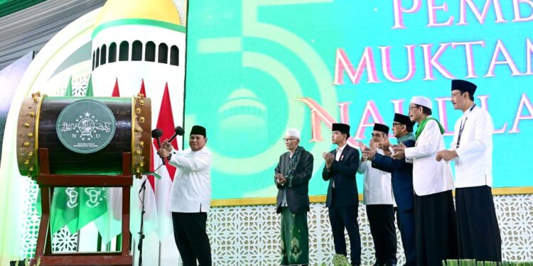 Presiden Prabowo Buka Muktamar NU ke-35 di Jombang