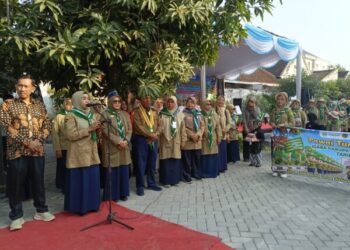 Tanamkan Kebersamaan, Bunda PAUD Bojonegoro Hadiri Pawai Tunas Athfal IGABA,