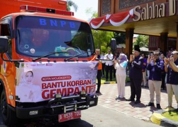 Kota Mojokerto Kirim Bantuan Korban Gempa NTT, Donasi Rp146,19 Juta