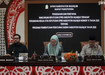 Kejar Target Akhir Tahun, DPRD Nganjuk Resmi Sahkan Perubahan Prolegda 2026