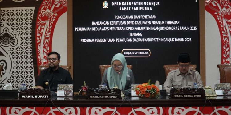 Kejar Target Akhir Tahun, DPRD Nganjuk Resmi Sahkan Perubahan Prolegda 2026