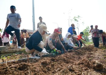Dukung Indonesia Asri, Pemuda Kota Mojokerto Gelar Green Action Di Taman Bahari Mojopahit